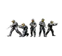 Baoblaze Lot de 5 Figurines de Commandos Russes à L'échelle 1:64 (Jouets des Forces Spéciales)