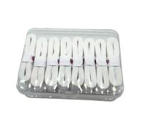 Baoblaze Lot de 8 Bandes antidérapantes pour Raquettes de Badminton et de Tennis, Blanc