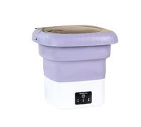 Baoblaze Machine à Lessive Portable Lave-linge Pliant Mini Laveur Cuve Pliable Compacte avec Couvercle Plat Utilisation Facile pour Limitées de Sous-vêtements, Violet