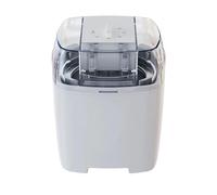 Baoblaze Machine à Yaourt pour Desserts Glacés Comprenant Sorbets Gelato Granités Système de Minuterie Automatique Bol Transparent pour Préparation Rapide et H, Blanc