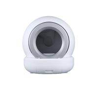Baoblaze Maison de Litière Automatique Bac Autonettoyant Litière Fermée Robot pour Chat Plastique Dôme Fermé App Connectée Garde Anti-granules Tiroir 8 L