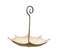 Baoblaze Mangeoire Oiseau Suspendue Bain Oiseau Jardin Fer PP Pratique Adaptée Au Cadeau Amateur d'oiseaux Décoration Extérieure Cour, Couleur Cuivre