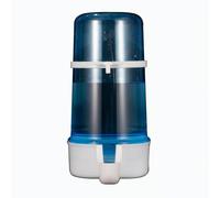 Baoblaze Mangeoire pour Oiseaux Distributeur Automatique Abreuvoir Nourrisseur Réservoir Transparent en PP Installation Facile à Crochet Adaptée aux Cages, 415ML, Abreuvoir Bleu