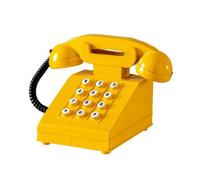 Baoblaze Maqute Téléphone en Fer Antique | Finition Brillante Peinte, Modèle Téléphone Vintage, Facile à Entrenir, Décoration, Studio Photo, Photographes, Jaune