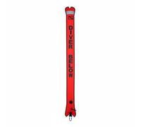 Baoblaze Marqueur de Surface de Plongée Signalisation Gonflable Tube de Repérage Système de Sécurité Conçu en Nylon et TPU avec Boucle en Acier Inoxydable, Orange, 1,8 M 15 Cm