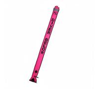 Baoblaze Marqueur de Surface de Plongée Signalisation Gonflable Tube de Repérage Système de Sécurité Conçu en Nylon et TPU avec Boucle en Acier Inoxydable, Rose Fluorescent, 1,5 M 15 Cm