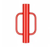 Baoblaze Marteau Pilon de Poteau Clôture Installation Pilon Pilier Acier Galvanisé Poignée Ergonomique Contrôle Stable Adapté, Rouge, Diamètre 114 Épaisseur 4.0 Hauteur 490mm