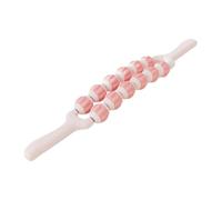 Baoblaze Massage Rod à Rouleaux de Massage pour Jambes Corps Tissu Profond Rouleau à Fascia Outil de Massage Détente Muscle Adapté Enfants Entraînement Sensori, Rose 2 Rangées