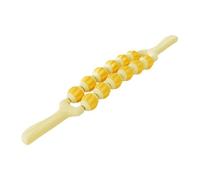 Baoblaze Massage Rod à Rouleaux de Massage pour Jambes Corps Tissu Profond Rouleau à Fascia Outil de Massage Détente Muscle Adapté Enfants Entraînement Sensori, Jaune 2 Rangées