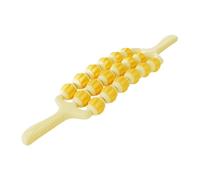 Baoblaze Massage Rod à Rouleaux de Massage pour Jambes Corps Tissu Profond Rouleau à Fascia Outil de Massage Détente Muscle Adapté Enfants Entraînement Sensori, Jaune 3 Rangées