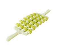 Baoblaze Massage Rod à Rouleaux de Massage pour Jambes Corps Tissu Profond Rouleau à Fascia Outil de Massage Détente Muscle Adapté Enfants Entraînement Sensori, Vert 4 Rangées