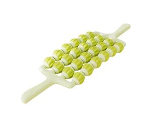 Baoblaze Massage Rod à Rouleaux de Massage pour Jambes Corps Tissu Profond Rouleau à Fascia Outil de Massage Détente Muscle Adapté Enfants Entraînement Sensori, Vert 4 Rangées