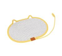 Baoblaze Mat à gratter de Chat, mobilier Protecteur grincement Griffes Chaton Jouet de Chatte Interactive, Chat Gratte-Coussin pour la Maison, canapé, Jaune 60x40cm
