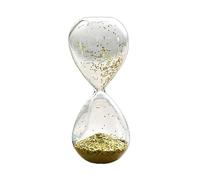 Baoblaze Minuterie en Verre de Sable à Paillettes, sablier de décoration de Table, Ornement de Bureau, minuterie de Yoga pour Cadeau de Vacances Faimly, Jaune