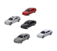 Baoblaze Modèle de Voiture Miniature Peint, 5 Pièces, Véhicule de Construction 1:87, Voiture de Course