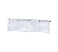 Baoblaze Modèle Réduit de Clôture à L'échelle 1:64 - Ornements et Accessoires Décoratifs Uniques - Barrières de Clôture en Filet pour Diorama de Mi, Grilles Argentées 2