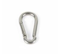 Baoblaze Mousqueton INOX 316 Crochet Snap Hook Clips Carabiner Marine Anticorrosion Ouverture Rapide Résistant à l'Humidité Fixation Sécurisée Convient à, 10MM