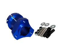 Baoblaze Moyeu Support d'Axe Siège de Roue Collier Fendu Alésage Traversant Alliage d'Aluminium Léger Convient à Projets Garage Réglage et Maintenance, Bleu, 30 Alésage 30mm, Longueur 90mm