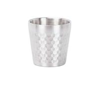 Baoblaze Mug Double Paroi Tasse Ronde Acier Inoxydable Texture Martelée Surface Polie Résistante Nettoyage Pratique Adapté à Boisson Thé eau Utilisation Quotidienne Maison Café, Silver, 175ML