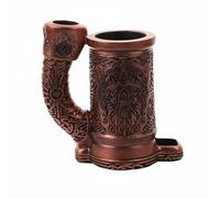 Baoblaze Mug Tour de Dés Gobelet Accessoire Jeu Immersif Nordic Roulement Résine Brillante Convient à Activités Jeu de Rôle Fêtes Cosplay Bureau Cadeau Amateur Jeux, Bronze, 1 Tasse
