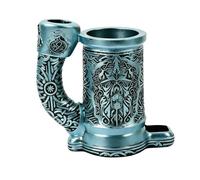 Baoblaze Mug Tour de Dés Gobelet Accessoire Jeu Immersif Nordic Roulement Résine Brillante Convient à Activités Jeu de Rôle Fêtes Cosplay Bureau Cadeau Amateur Jeux, Bleu Ciel, Tasse Simple