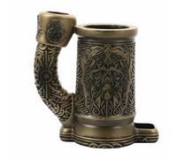 Baoblaze Mug Tour de Dés Gobelet Accessoire Jeu Immersif Nordic Roulement Résine Brillante Convient à Activités Jeu de Rôle Fêtes Cosplay Bureau Cadeau Amateur Jeux, Cuivre, Tasse Unique