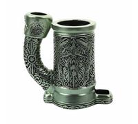 Baoblaze Mug Tour de Dés Gobelet Accessoire Jeu Immersif Nordic Roulement Résine Brillante Convient à Activités Jeu de Rôle Fêtes Cosplay Bureau Cadeau Amateur Jeux, Cyan, Tasse Simple