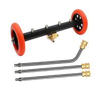 Baoblaze Nettoyeur de Châssis de Voiture Ensemble Laveur sous-véhicule Pulvérisateur Buse Tige Ajustable Fonction Polyvalente Adapté à L'Entretien Automobile N, Orange