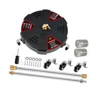 Baoblaze Nettoyeur de Surface Rotatif de 15,75 Pouces, Prise Rapide de 1/4 Pouce, Accessoire de Nettoyeur Haute Pression Professionnel de 3 600 PSI pour