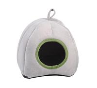 Baoblaze Nid de Hamster Semi-fermé Nid d'hiver pour Hamster pour Animaux de Compagnie Nids lavables en Coton pour Chinchilla Tente pour Hamster, Gris