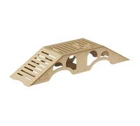 Baoblaze Obstacle de pont RC, accessoire de véhicule d'escalade de bureau, obstacle de simulation en bois pour voiture RC 1/18 1/24, styler un