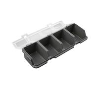 Baoblaze Organisateur de vis, bac de rangement, conteneur, Garage portable avec couvercle, boîte de rangement de matériel pour écrous, boulons, établi, Gris