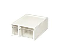 Baoblaze Organisateur Placard à Tiroir Transparent Gain Place Boîte Rangement Face avant Transparente Robuste pr Étagère Dreing, 20cm 10cm, 2010 Sous-vêtements Chaussettes