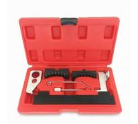 Baoblaze Outil de Calage Moteur Professionnel Kit de Synchronisation Ensemble Outils Alignement Blocage Courroie Chaîne Métal Haute Résistance avec Coffret, Rouge, 7 Pièces