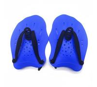 Baoblaze Palette d'Entraînement Natation Plaquettes de Main Palmes de Main Accessoire de Piscine Hydrodynamique Améliorée Grâce aux Orifices de Drainage , Bleu , Enfant