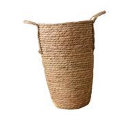 Baoblaze Panier de jardinière tissé de Paille Panier tissé Panier de Fleur de conteneur de Plantes rustiques Portables Portables pour Plantes artificielles, S