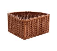 Baoblaze Panier de rangement d'angle avec ouverture sur le dessus, boîte de rangement compacte et robuste pour magazines, livres, salon ou bureau.