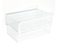 Baoblaze Panier de Rangement sous Le tiroir du Bureau, Double Couche, Gain de Place, Panier Coulissant, pour Placard de Chambre à Coucher, avec Grille