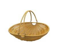 Baoblaze Panier en Polypropylène pour Fruits et Pique-Nique, Cadre Métallique, Entretien Facile, Size L