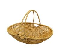 Baoblaze Panier en Polypropylène pour Fruits et Pique-Nique, Cadre Métallique, Entretien Facile, Size M