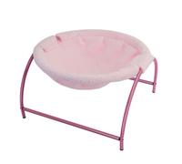Baoblaze Panier pour Chat Lit pour Chat Nid pour Chat Hamac pour Chat Cadre Métallique Solide Couchage Suspendu Design Discret Qui S’intègre au Décor Adapté à, Rose, Lit pour Chat D Hiver