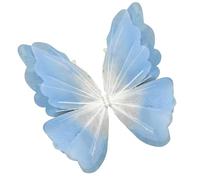 Baoblaze Papillon Artificiel Artisanat Ornement Décoration Murale Accessoire En Maille pour Photographie Approprié pour Événements Festifs Mariage et Mai, Dégradé Bleu Clair