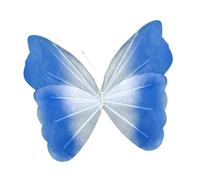 Baoblaze Papillon Artificiel Artisanat Ornement Décoration Murale Accessoire En Maille pour Photographie Approprié pour Événements Festifs Mariage et Mai, Dégradé Bleu Foncé