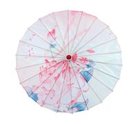 Baoblaze Parapluie Chinois Parasol Imitation Parapluie de Papier huilé pour Cadeau de Performance, Style F
