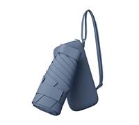 Baoblaze Parapluie Mini Compact Portable Étanche Résistant Au Vent Léger avec Étui en Tissu Alliage Protection Solaire Adapté Au Camping Randonnée Plage et Quo, Bleu foncé
