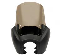 Baoblaze Pare Brise Carénage Avant Phare Déflecteur Écran Coupe Vent Remplacement Direct Matériau Résistant Installation Facile, Noir Mat, Carénage + Pare-brise Fumé