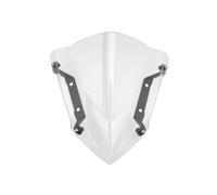 Baoblaze Pare-Brise Déflecteur Écran Bouclier Écran Avant Profilé pour Le Vent du Buste Légère Protection Frontale Supports Latéraux avec Vis, Blanc Transparent
