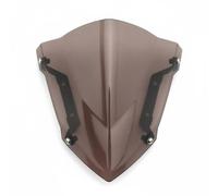 Baoblaze Pare-Brise Déflecteur Écran Bouclier Écran Avant Profilé pour Le Vent du Buste Légère Protection Frontale Supports Latéraux avec Vis, Marron
