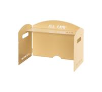 Baoblaze Parevent pour Four Extérieur Abri Vent Réchaud Métal Portable Poignée Adaptée Au Camping Randonnée Cadeau, Brun