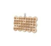 Baoblaze Parrot Jouet à Mâcher Stopper Puzzle Blocs en Bois Stimulus Mental Accessoire Educatif Oiseau Aptitude Recherche Convient pour Jeux Cognitifs, Vague